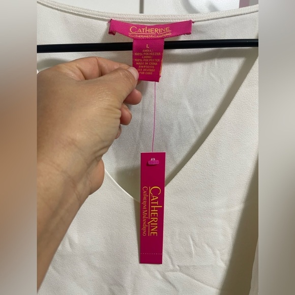 🌼NWT CATHERINE MALANDRINO IVORY BLOUSE. - Picture 7 of 7